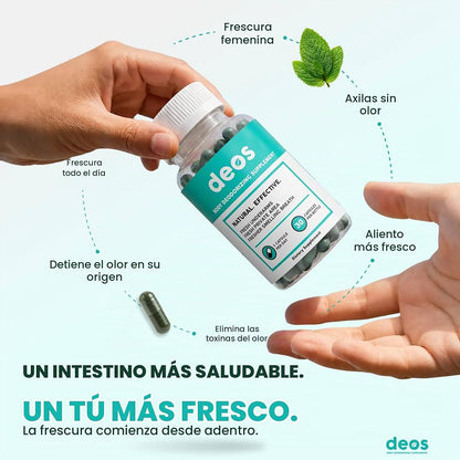 DEOS Suplemento Desodorante | Elimina el Mal Olor desde adentro
